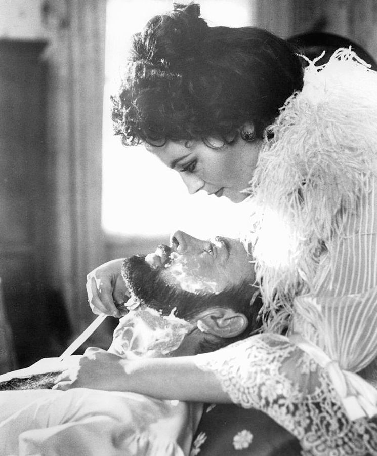 #44 Lesley-Anne Down with Sean Connery in a scene from the film ‘The Great Train Robbery’, 1979.