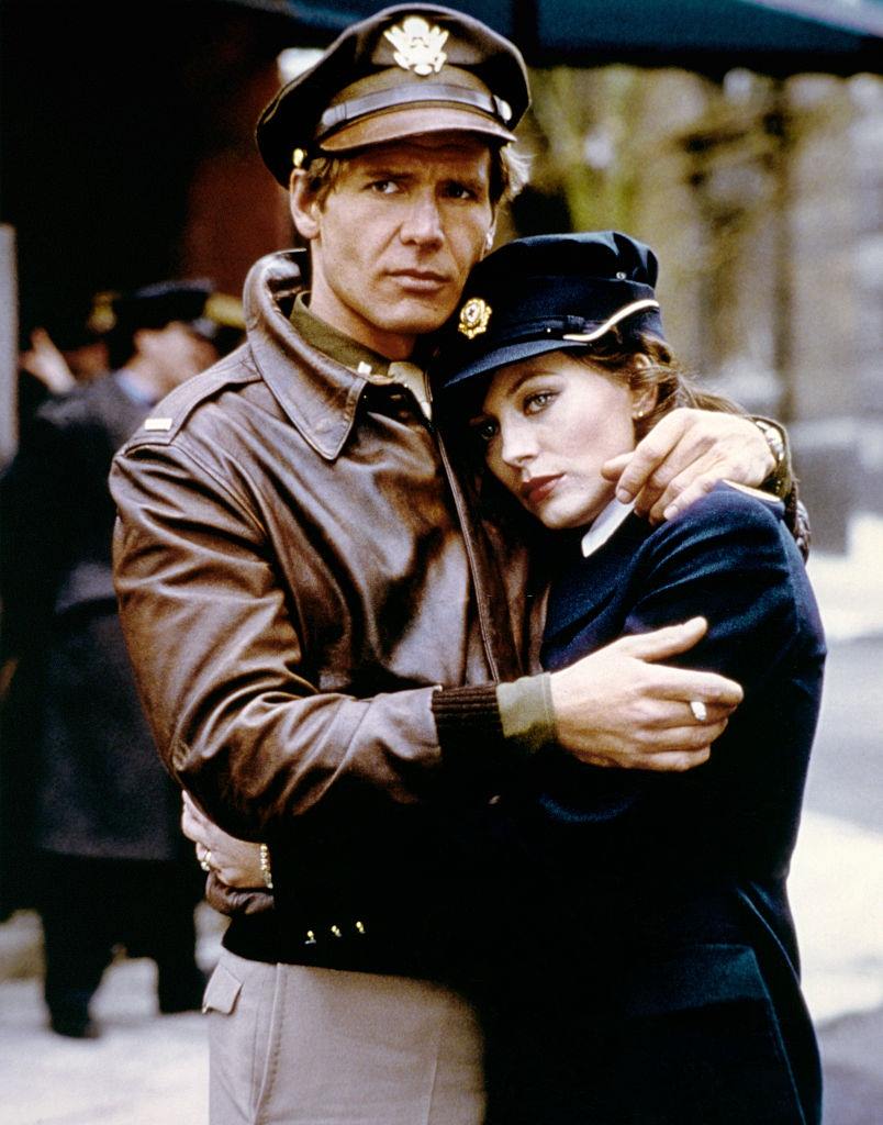 #30 Lesley-Anne Down with Harrison Ford in the movie ‘Hanover Street’, 1977.