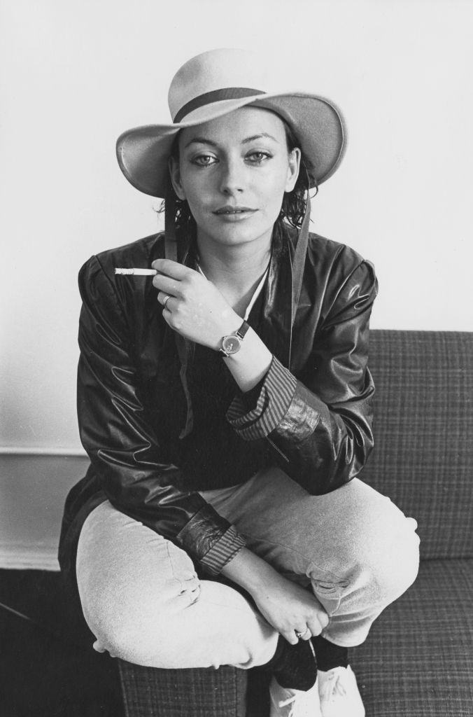 #36 Lesley Anne Down smoking a cigarette, October 1980.
