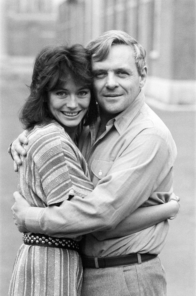 #41 Lesley-Anne Down with Anthony Hopkins, 1984.