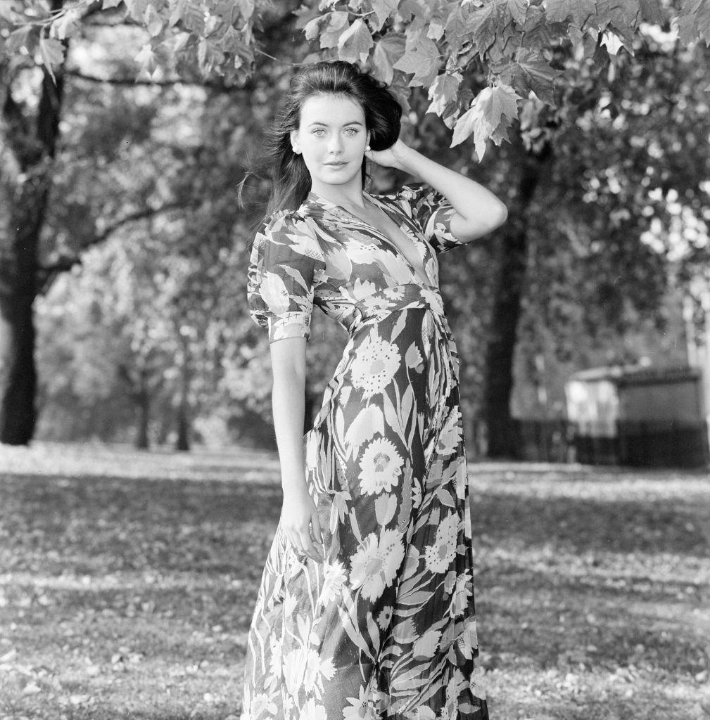 #18 Lesley Anne Down at her home in Primrose Hill, London, 1972.