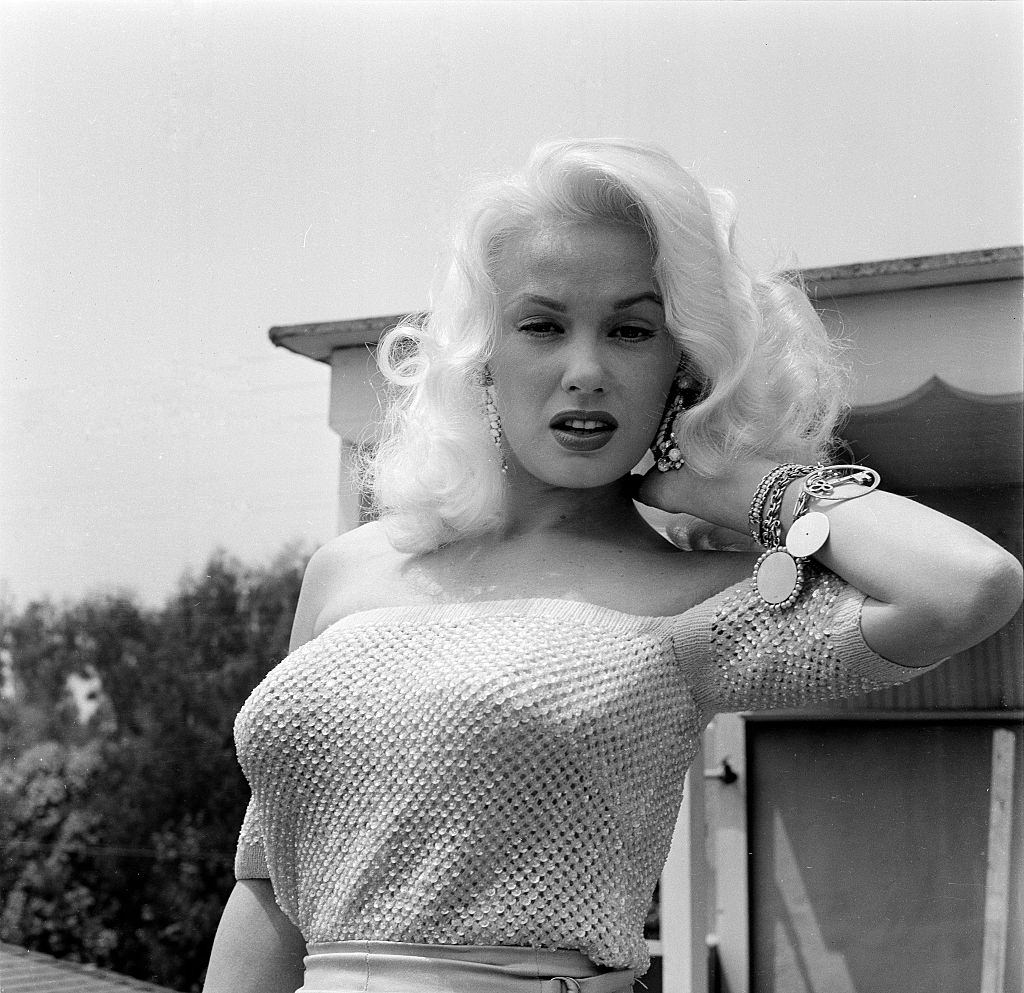 #1 Mamie Van Doren poses at home in Los Angeles, 1956.