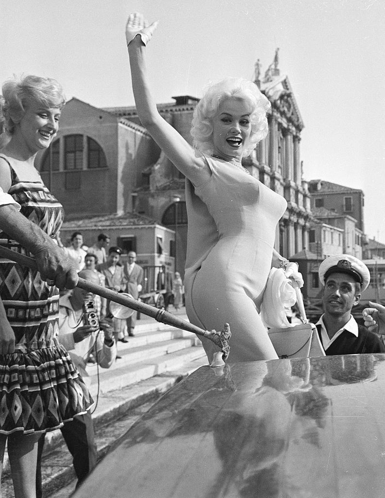 #27 Mamie Van Doren Greeting Venetians, 1958.