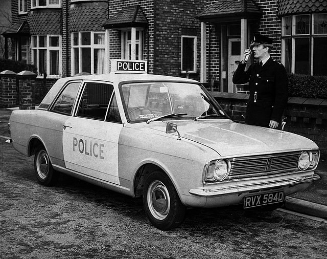 #25 Manchester City Police Ford Cortina patrol car from the 1960s