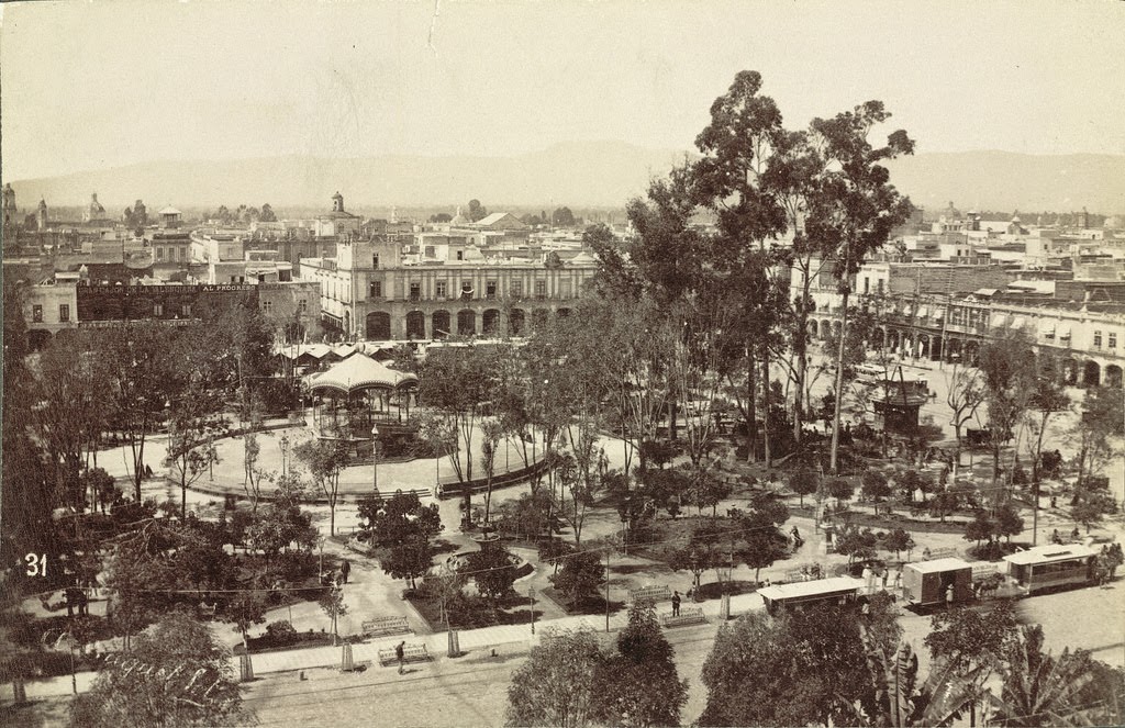 #13 Zócalo Square. Mexico City, 1855