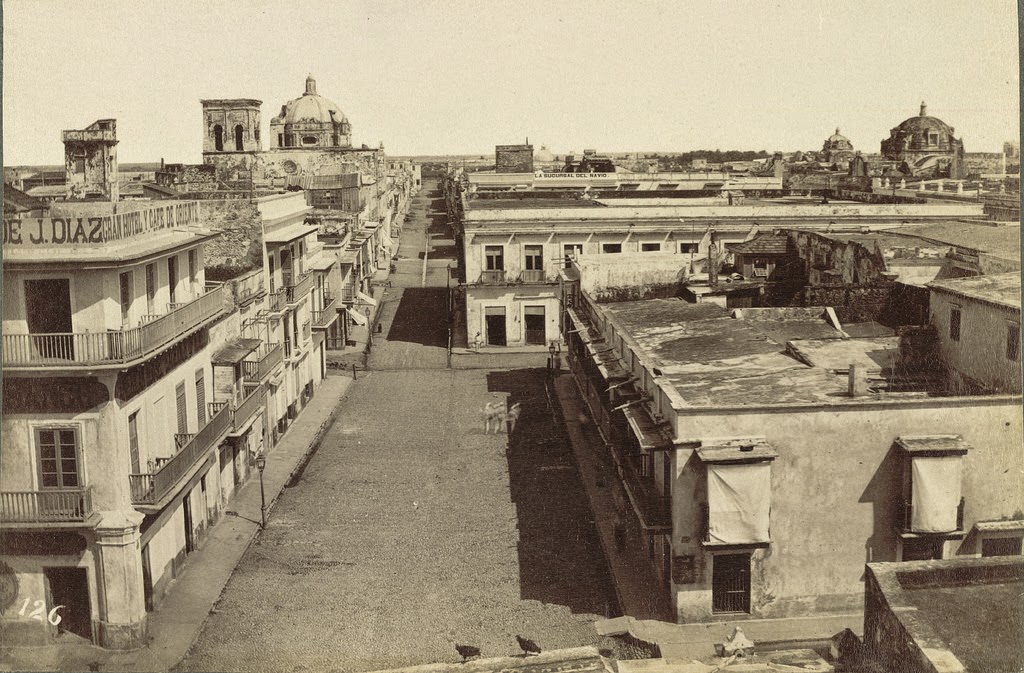 #27 Street Scene, Veracruz, 1855.