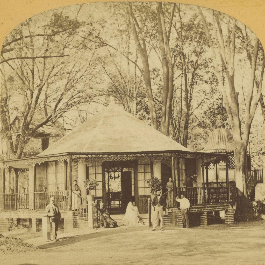 #16 Garden of the Tivolie de San Cosme, Mexico, 1873