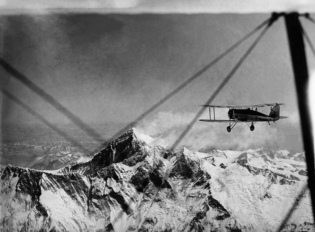 #1 The two planes fly towards Lhotse and Everest at 32,000 feet, 1933.