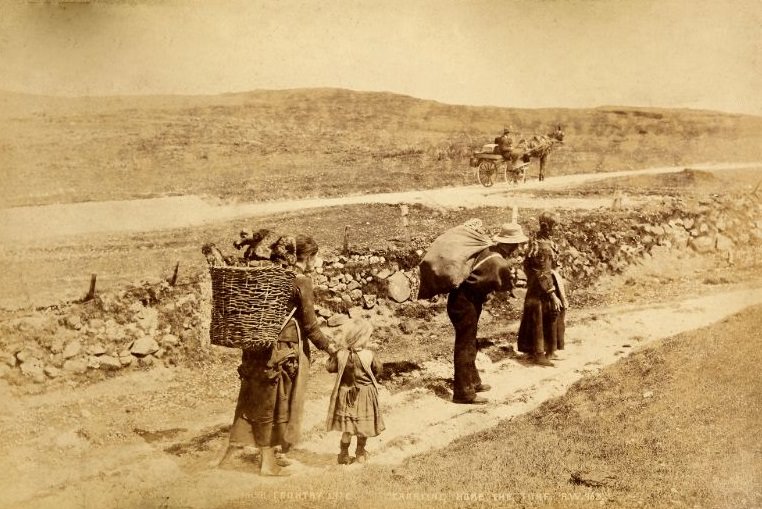 #44 Carrying home the Turf, Irish Country Life