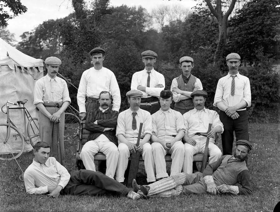 #18 Cricket players, 1902.