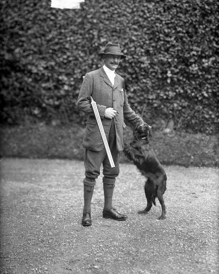#27 Sir Hercules Robert Langrishe, 5th Baronet Langrishe and his dog, 1913.