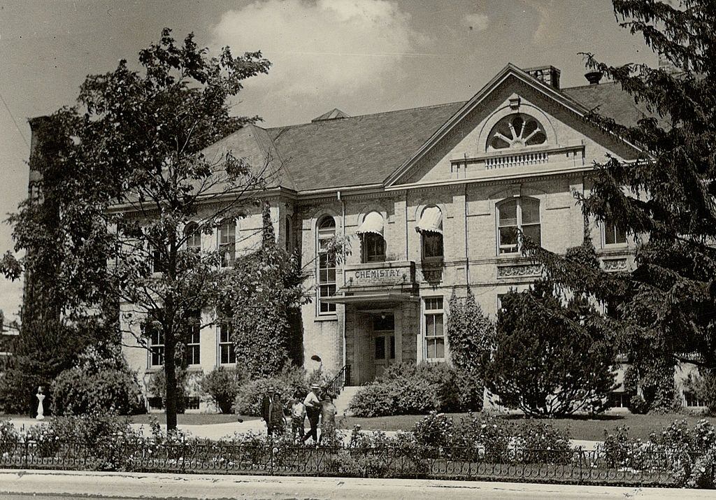 #31 The handsome Chemistry building of the Ontario Agricultural College at Guelph, Ontario, 1899.