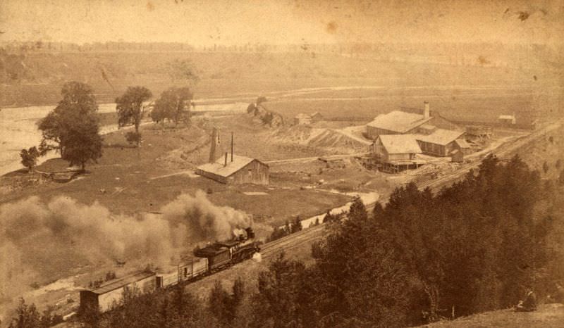#40 Platts Mill on the river flats, Ontario, 1890s