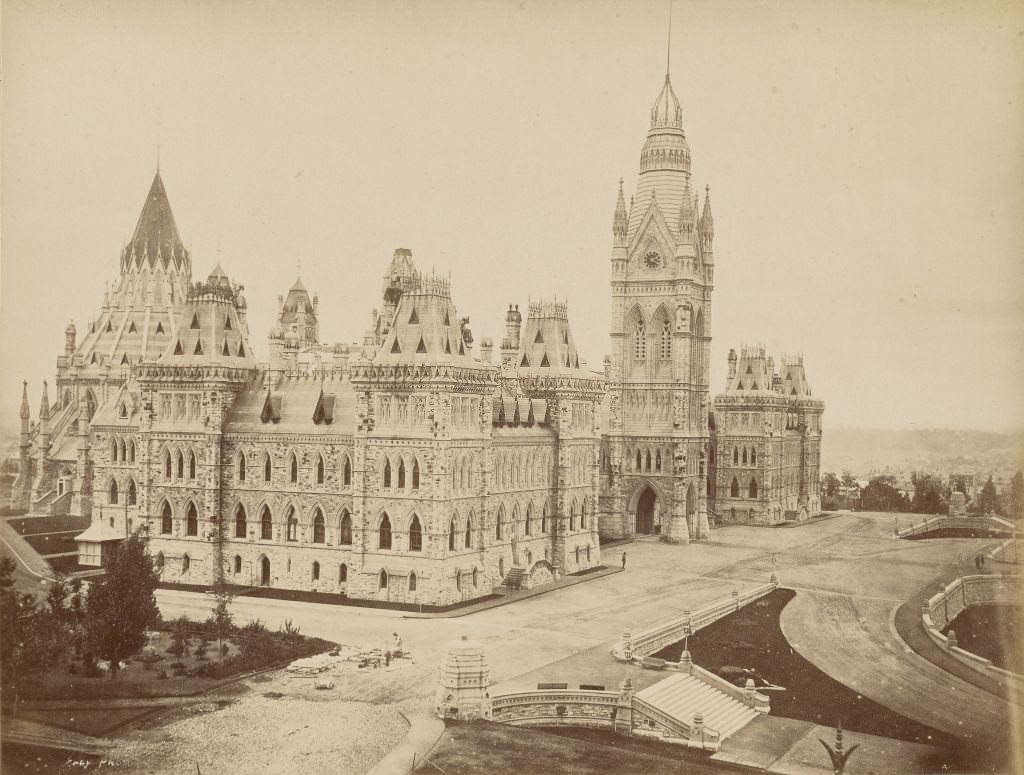 #2 Parliament Building, Ottawa, 1860s.