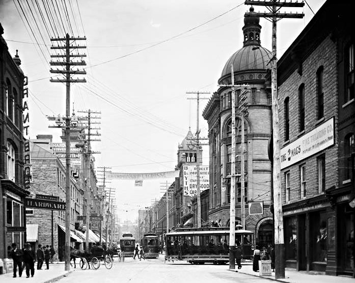 #27 Looking east on Sparks Street, at Bank Street, 1890s