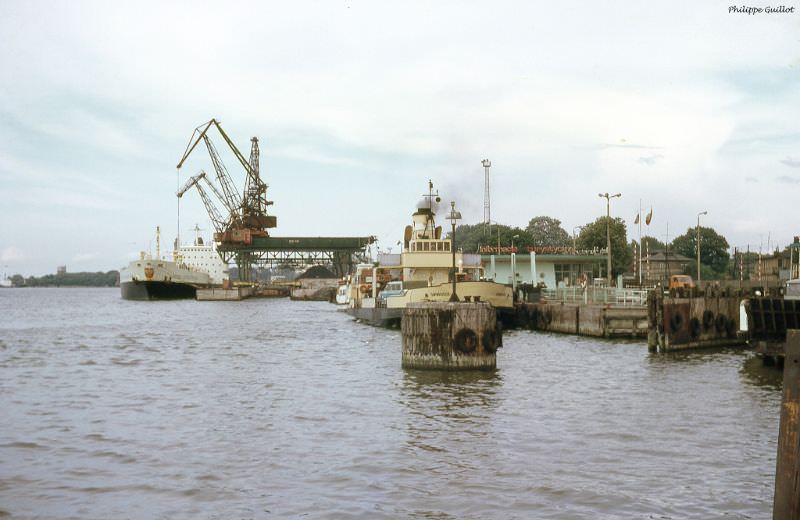 #42 The port on the estuary of Swina. Swinoujscie, July 1970