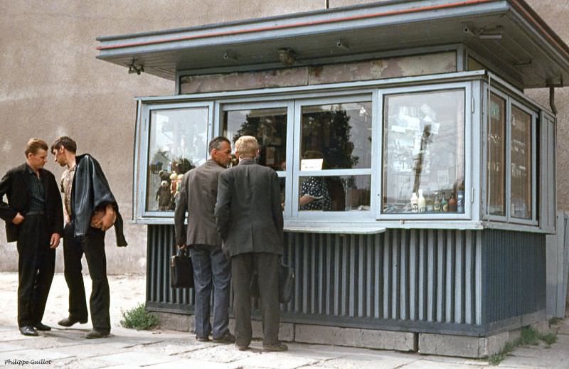 #10 People at stall. Warsaw July 1970