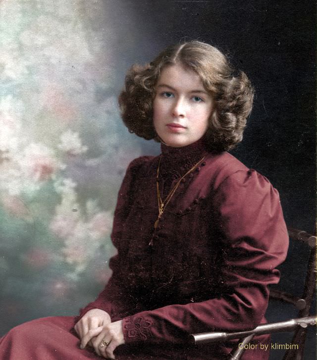 Pretty girl from Siberia, 1900s