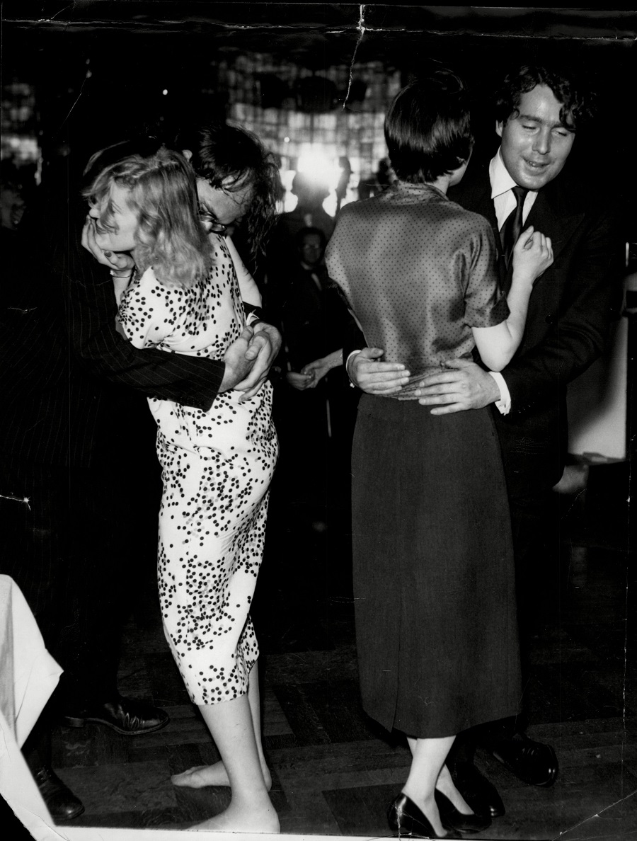 #37 Left Nicholas Mosley (Baron Ravensdale) And Mrs Raymond Carr Right Lady Grantley And David Tennant Dancing At The Gargoyle Club In Soho London.