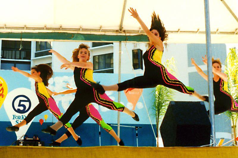 #14 Dancers leap, SunFest, West Palm Beach, 1989