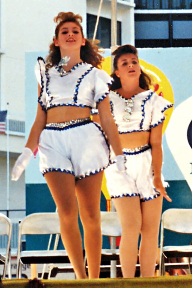 #17 Girls performing at dance exhibition, West Palm Beach, 1989