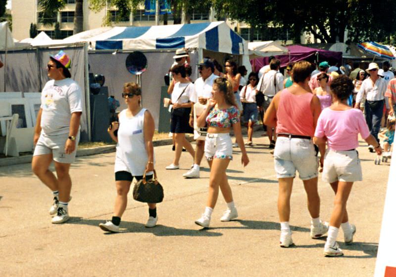 #32 SunFest crowd, West Palm Beach, Florida, 1992