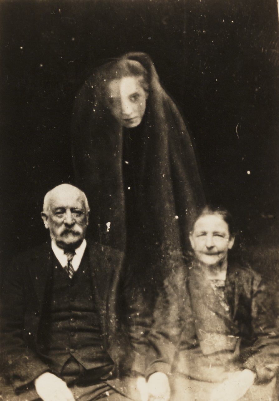 #1 A young woman’s face appears above an elderly couple.