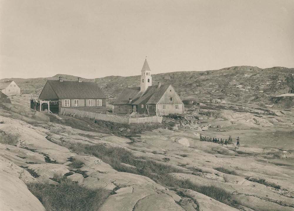 #9 The church and doctor’s residence of the town of Ilulissat, 1890s