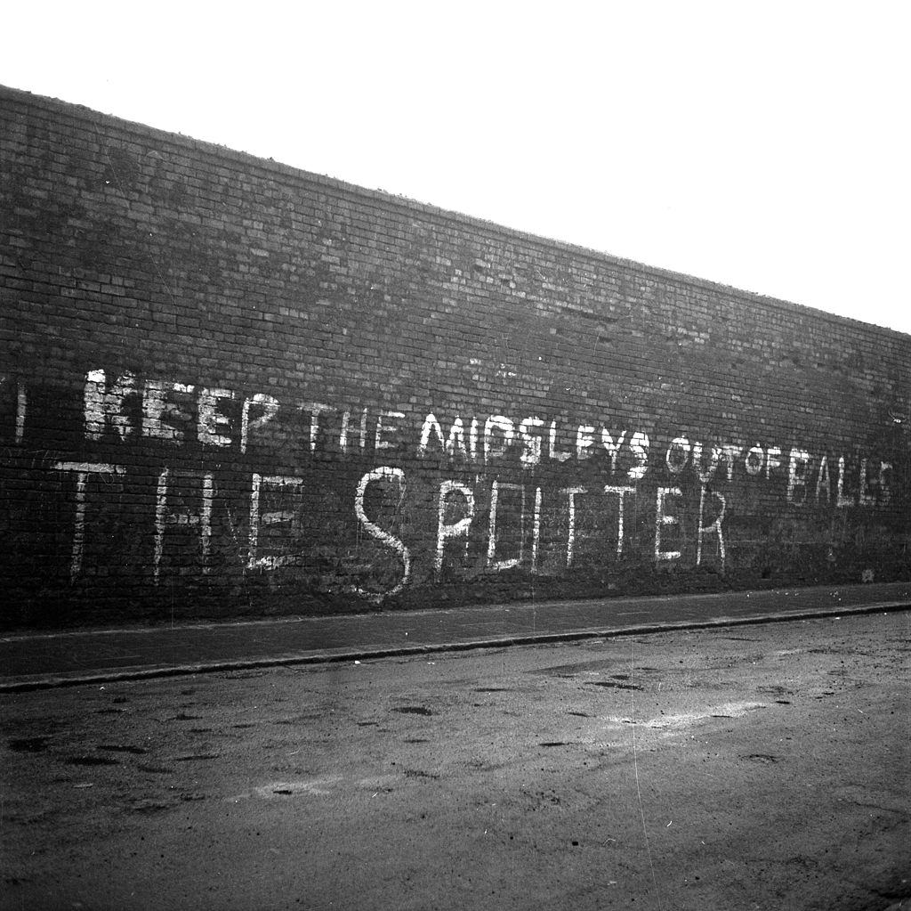 #39 A Republican spray painted message on a wall in Belfast, 1954.