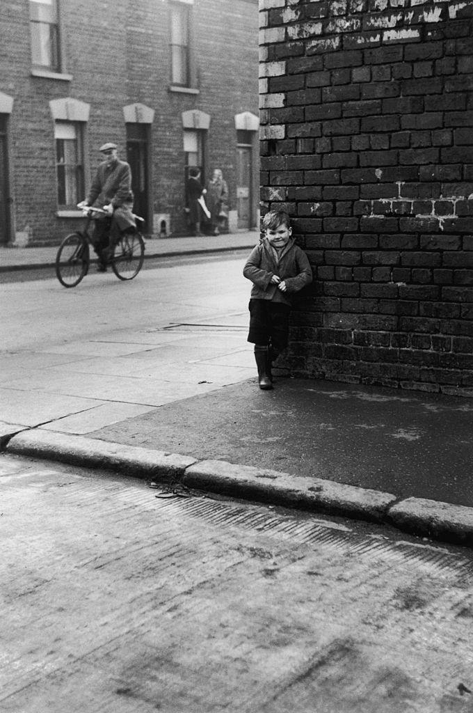 #61 A shop in Belfast which sells religious artefacts, 1954.