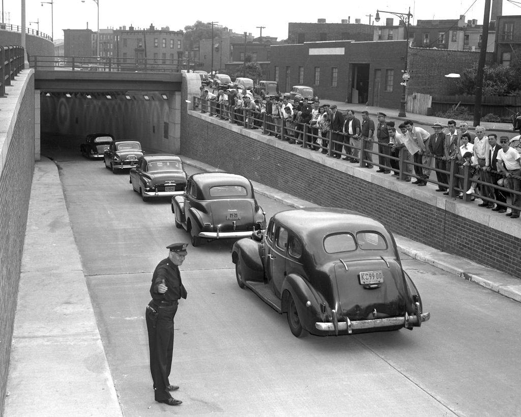 #18 Brooklyn Battery Tunnel opening in 1951. It connects Brooklyn Battery Tunnel and northbound Brooklyn Queens Expressway.