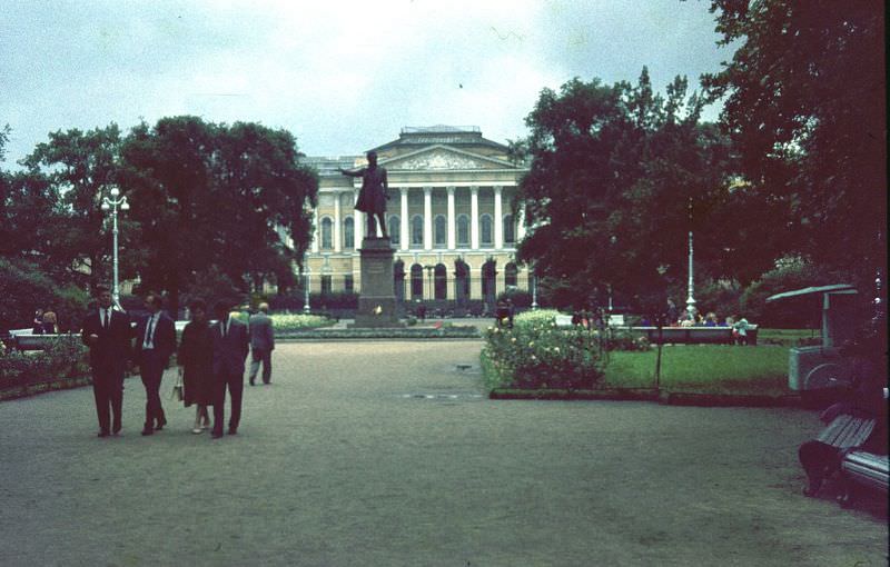 #20 Russian Museum with Pushkin monument, 1963