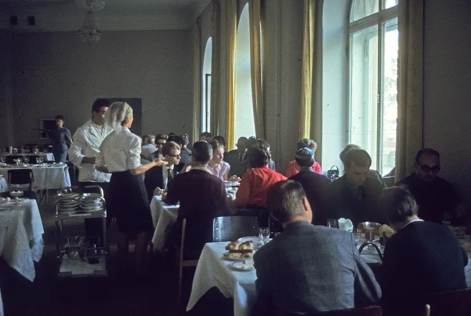 #70 Having a meal at the hotel.