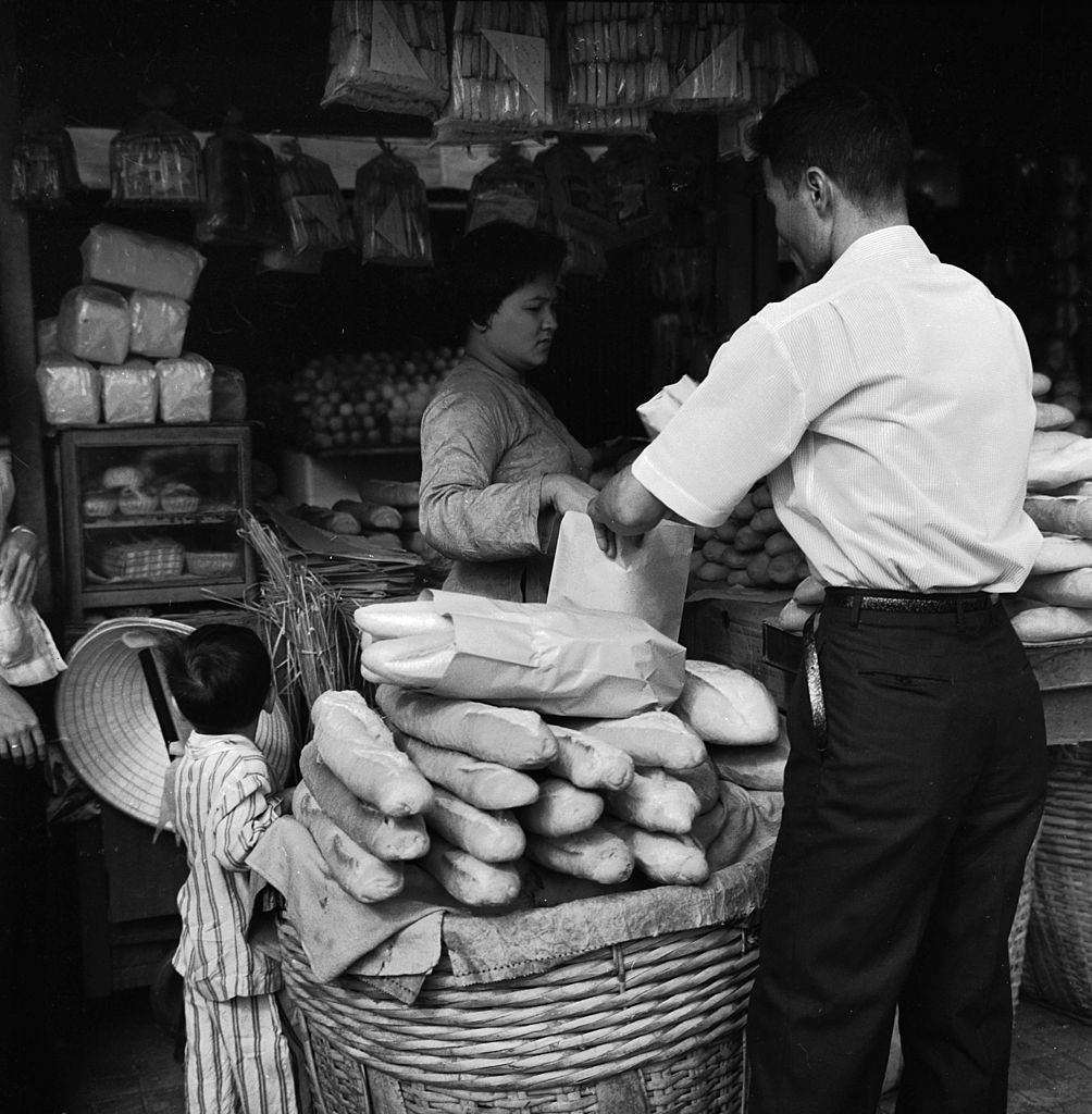 #37 A bread shop in Saigon, 1962.