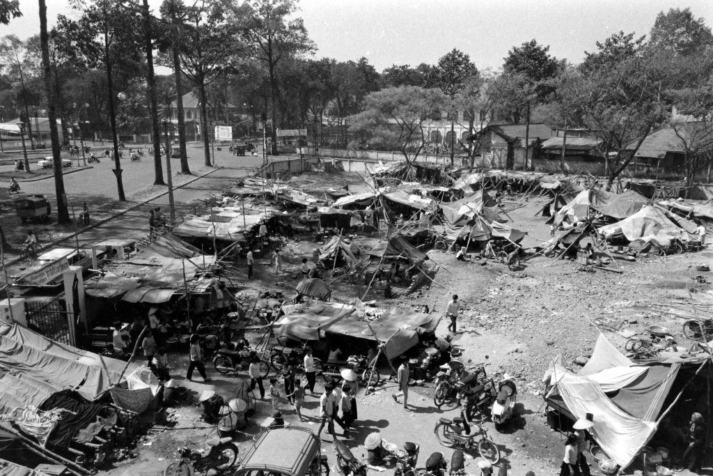#52 People gathering at camp Gia Dinh, Vietnam, 1964