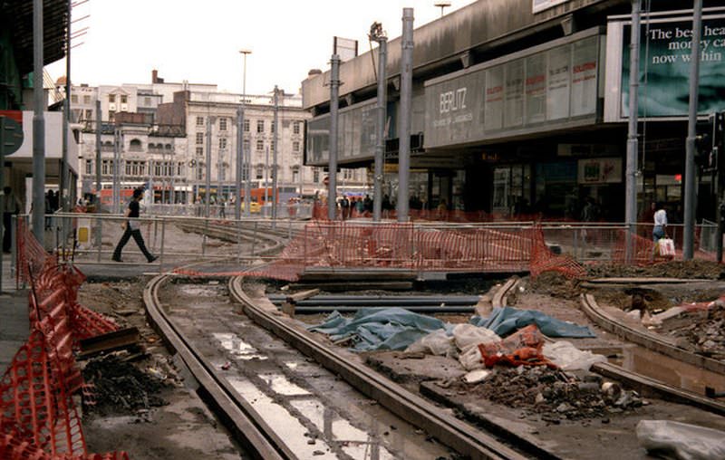 #23 Metrolink works, Mosley Street.