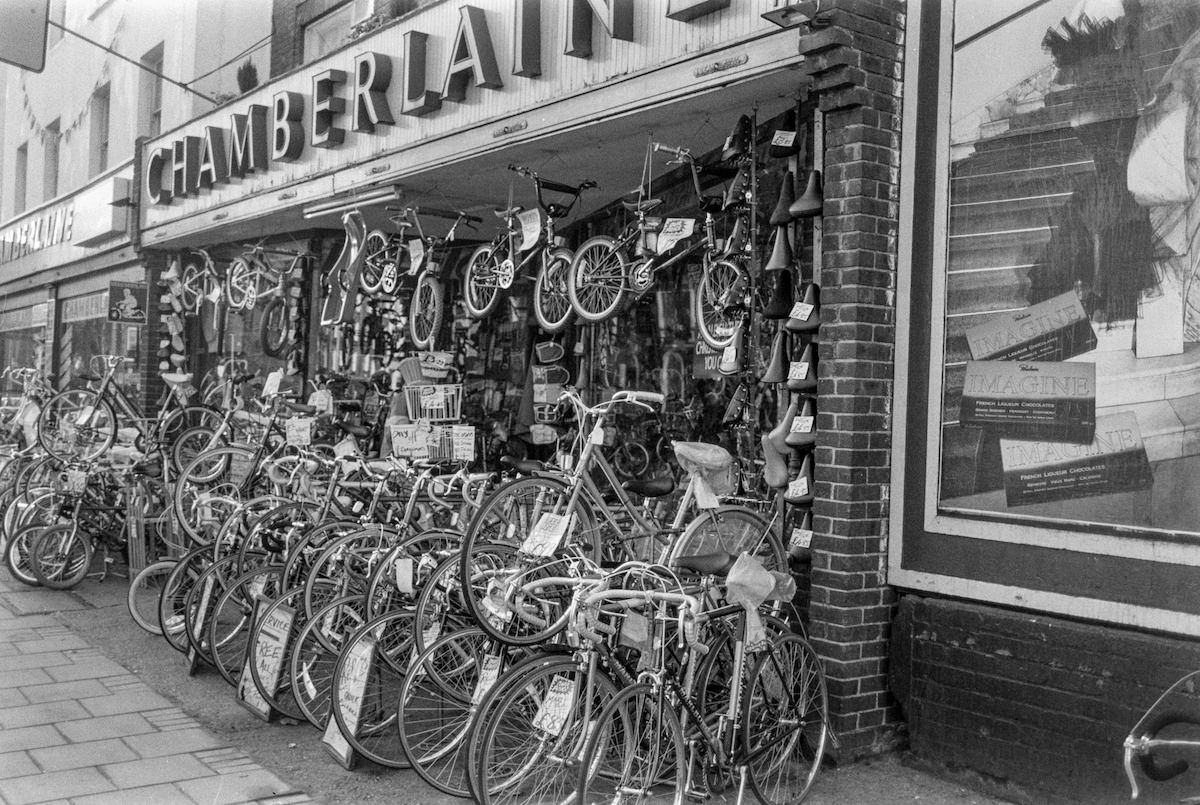 #1 Chamberlaine, Cycles, Kentish Town Rd, Kentish Town, Camden, 1986