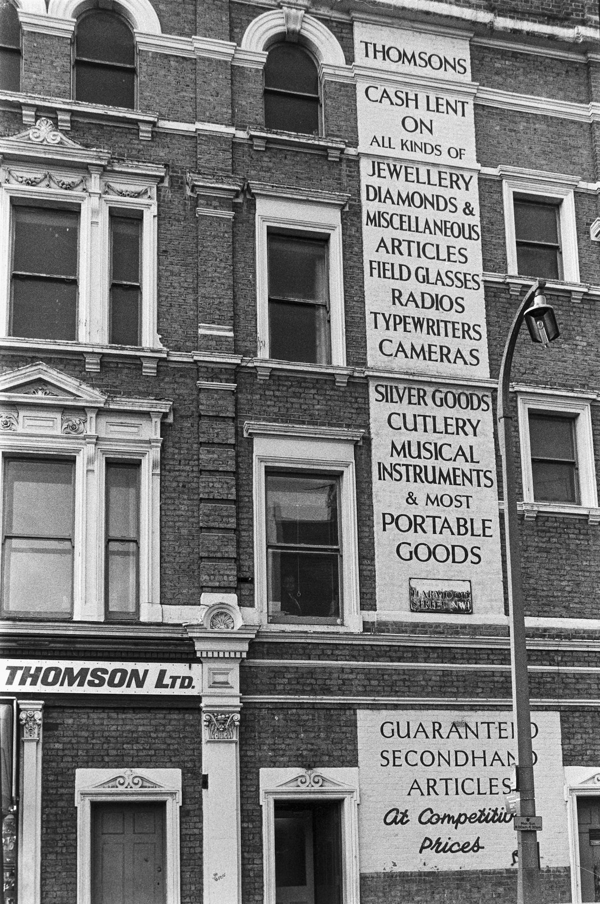 #9 Thomsons, Harmood St, Camden, 1986
