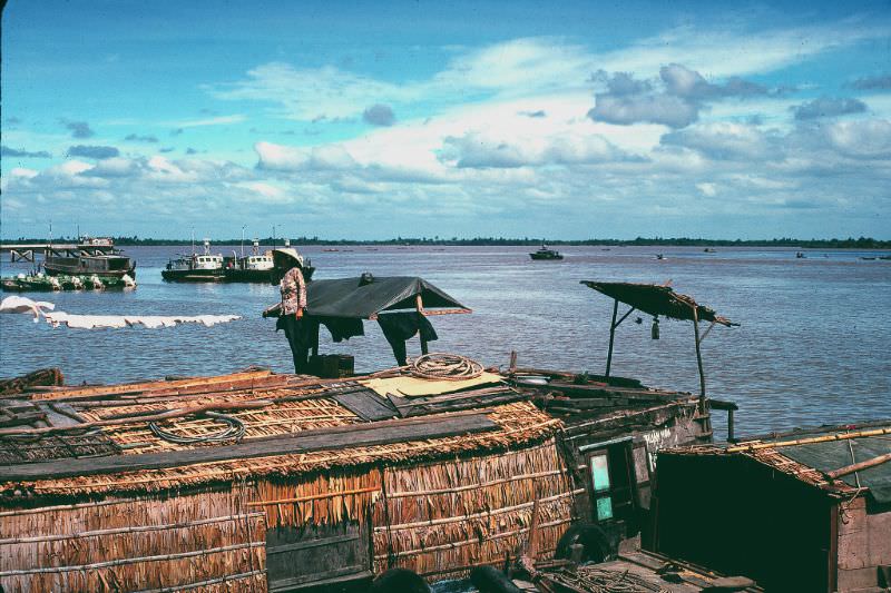 #15 Mekong River scene in Can Tho, 1968
