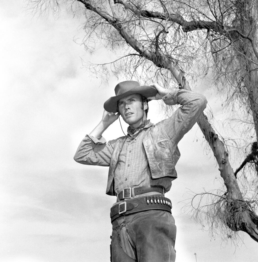 #28 Clint Eastwood as Rowdy Yates, 1960.