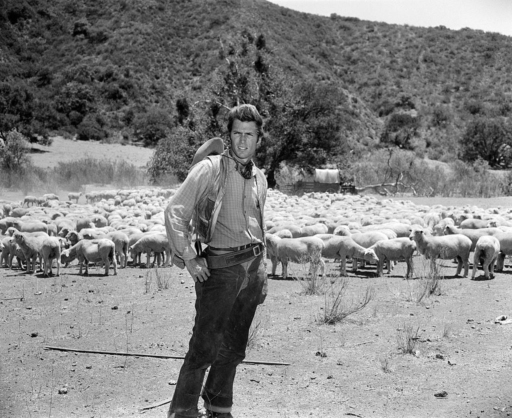 #63 Clint Eastwood as Rowdy Yates in Rawhide episode, ‘Black Sheep’, 1961.