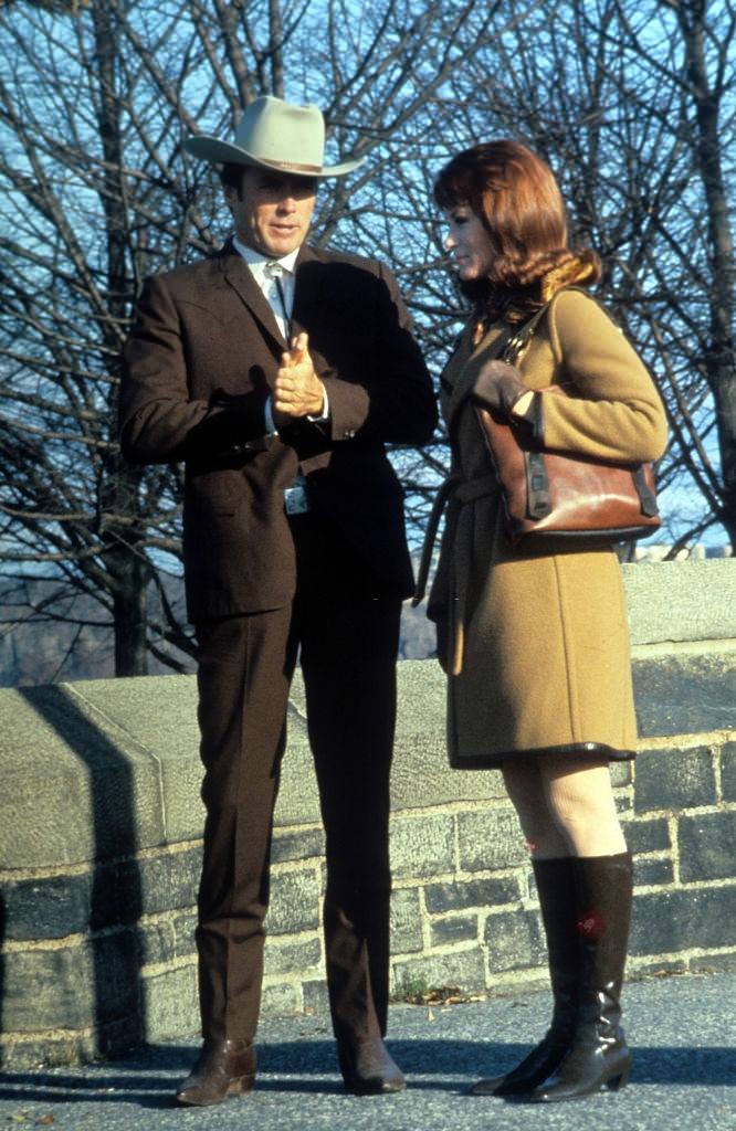#53 Clint Eastwood and Susan Clark in a scene from the film ‘Coogan’s Bluff’, 1968.