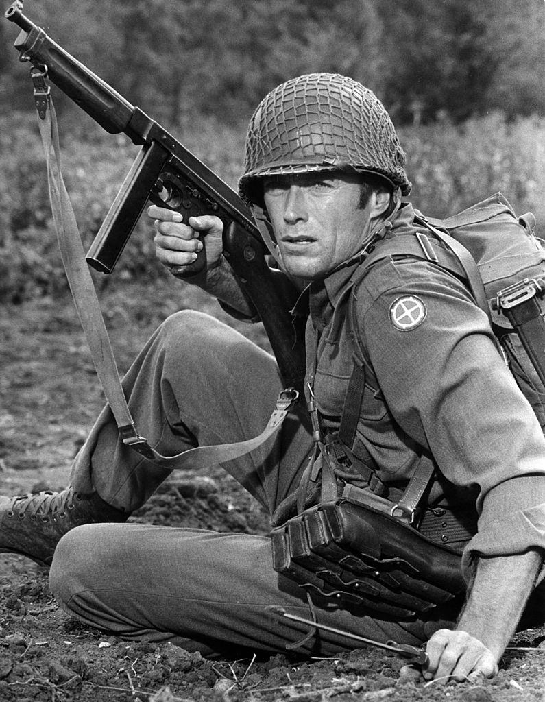 #58 Clint Eastwood in the movie ‘Kelly’s Heroes’, 1970.