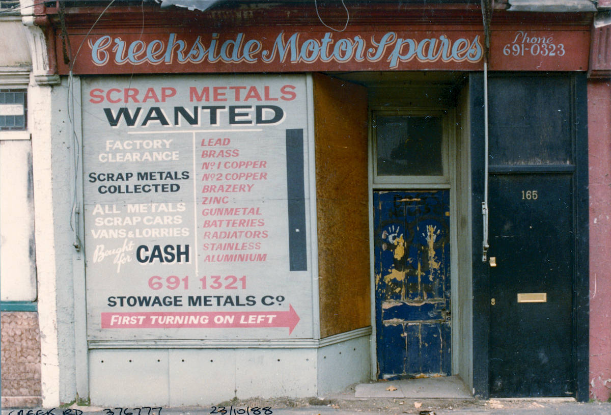#23 Creekside Motor Spares, Creek Rd, Deptford, Greenwich, 1988