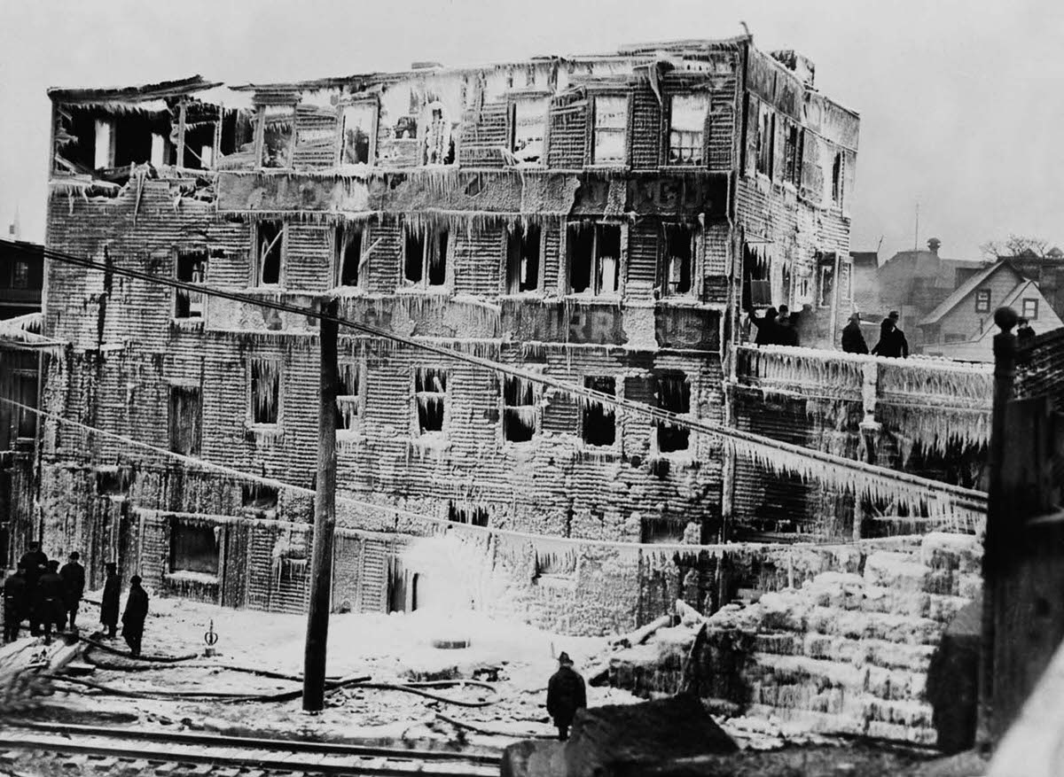 #7 The remains of the Williamson Glass Company in Boston, 1939.