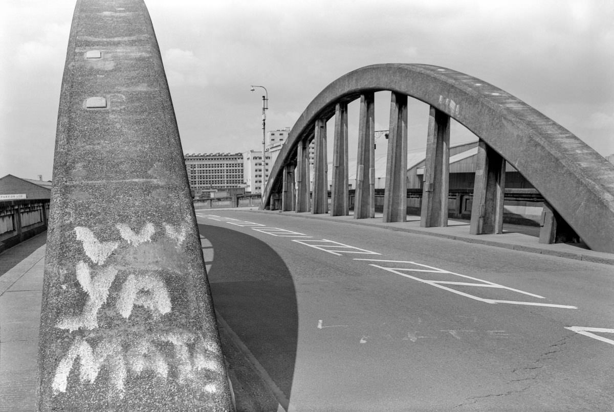 #11 Silvertown Flyover, Silvertown, Newham, London, 1984.