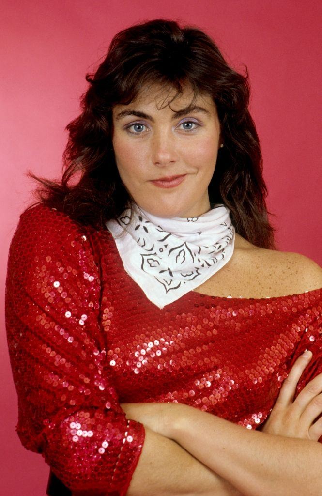 #35 Laura Branigan in red dress, 1984.