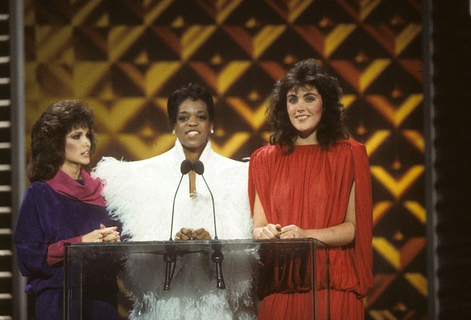 #6 Laura Branigan with Charly Mcclain and Evelyn, 1983.