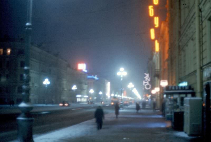 #52 Night on Nevsky Prospekt, Leningrad, Spring 1977