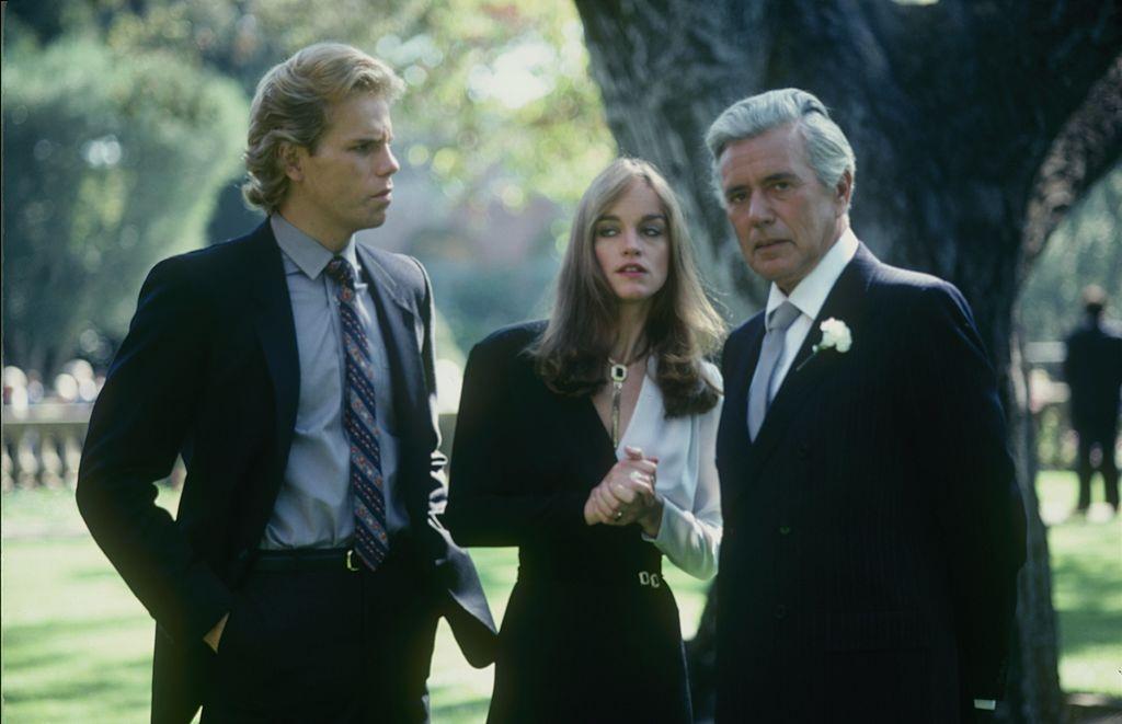 #34 Pamela Sue Martin with Al Corley and John Forsythe in ‘Dyansty’, 1981.